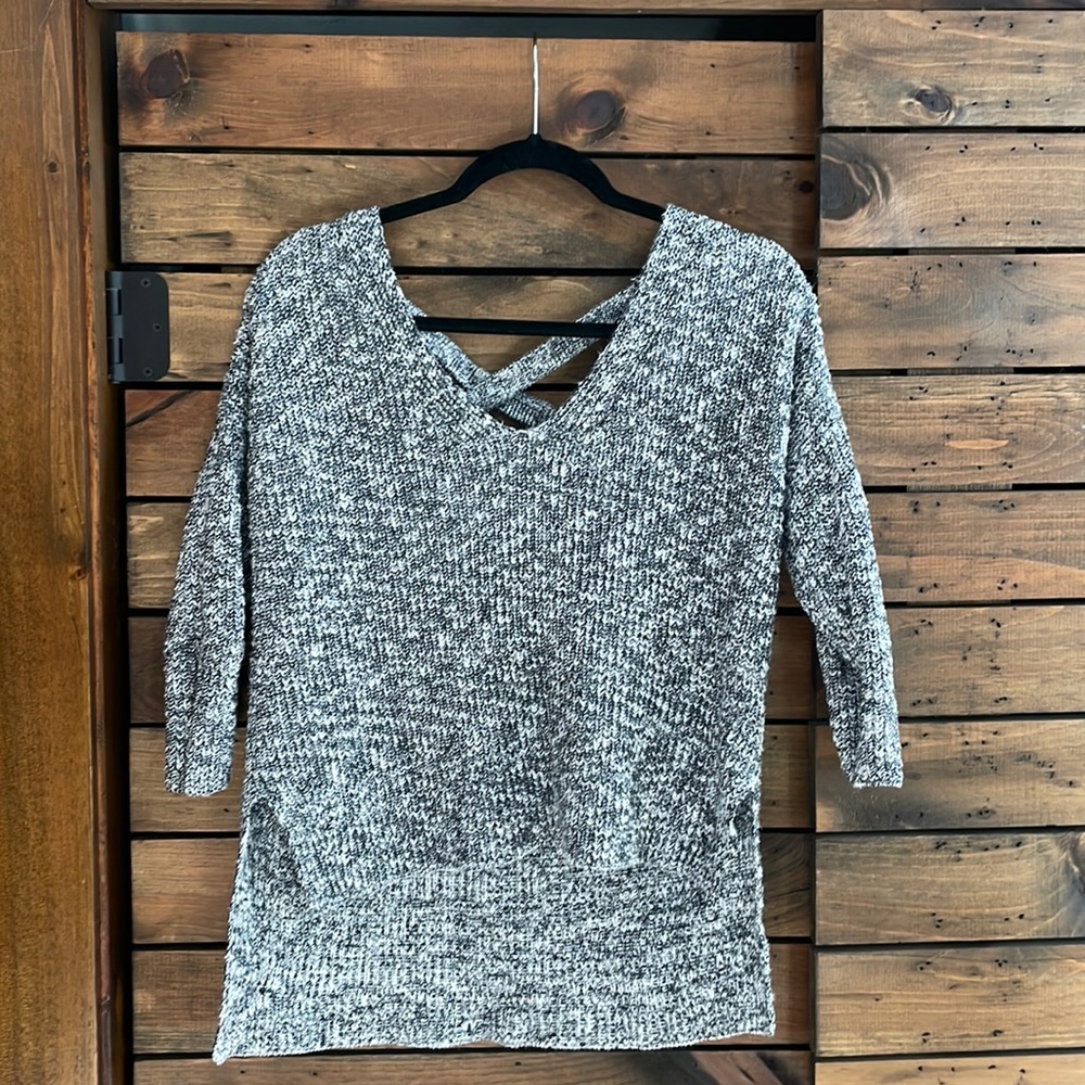 Express open back sweater